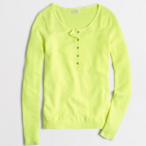 J Crew Ribbed Sweater Henley
