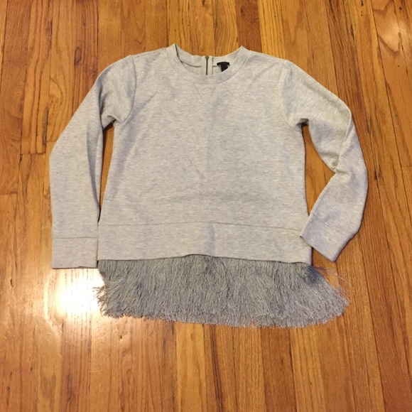 Jcrew Fringe Sweater
