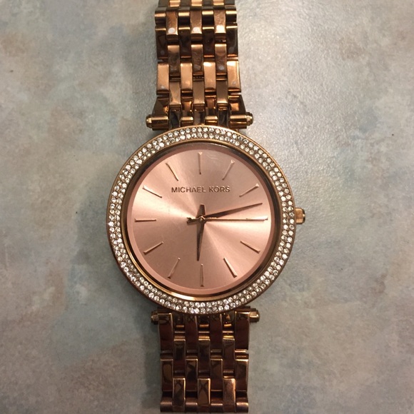 Darci Pave Rose Gold Michael Kors Watch