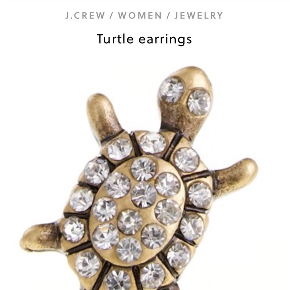 J. crew turtle earrings 🐢 - Picture 2 of 4