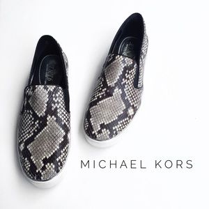 michael kors felix scuba and embossed leather sneaker