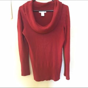 Red Cowl Neck Sweater