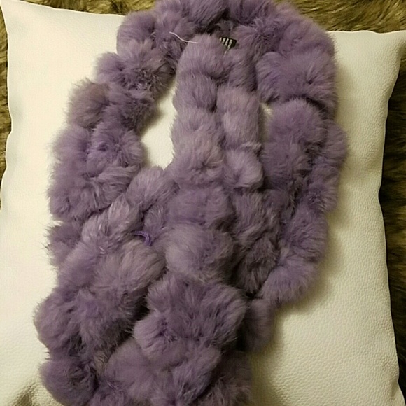 Real rabbit fur scarf - Picture 2 of 4