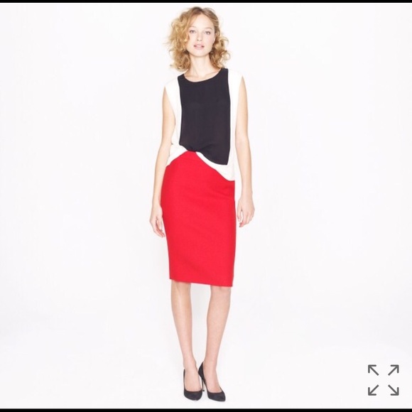 J. Crew RETAIL pencil skirt in double serge wool