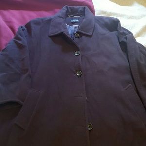 Purple winter plus size coat