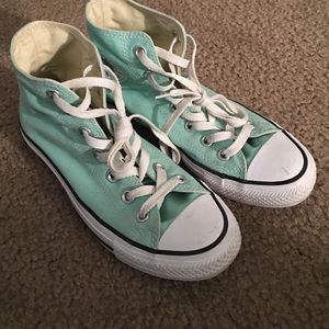 high top light green converse