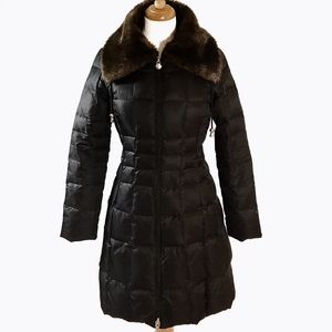 Black laundry by Shelli Segal A-line down puffer