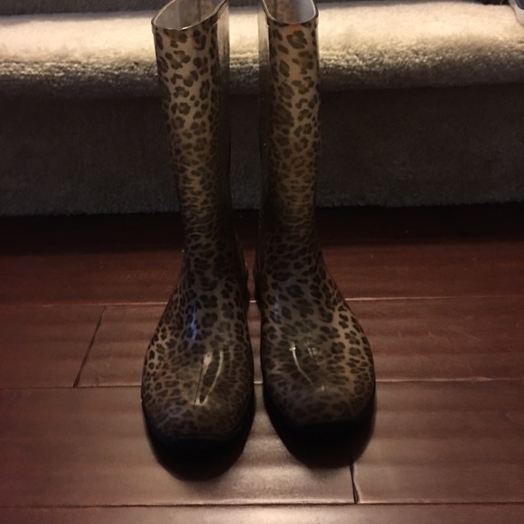 Animal Print Rain Boots