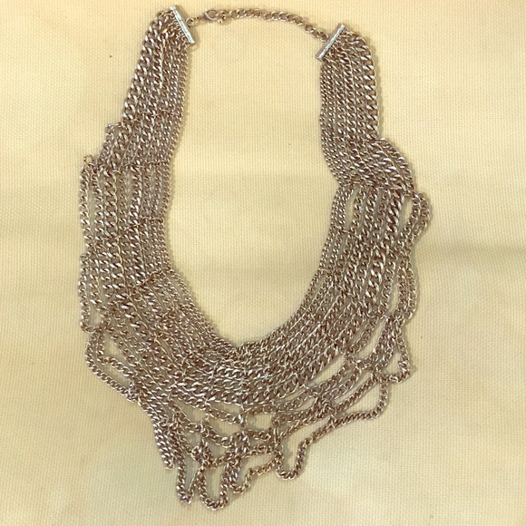 Baublebar Bib chain necklace - silver