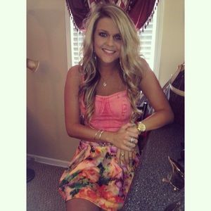 ✨Floral Mini Skirt  and crop top//XS🌸🌺🌸