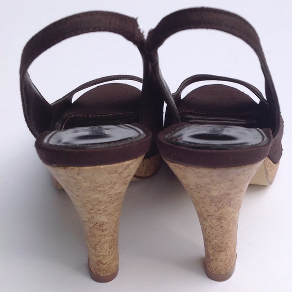 Unlisted Chocolate Brown Peep Toe - Picture 3 of 4