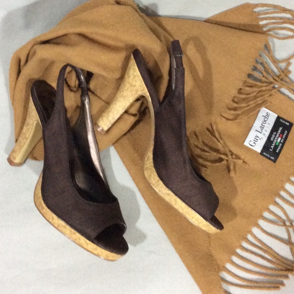 Unlisted Chocolate Brown Peep Toe - Picture 2 of 4