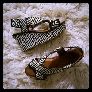 Lucky Brand Batik Woven Wedges