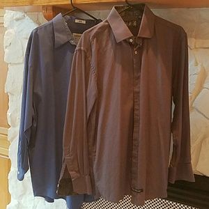 Men's blue dress shirts