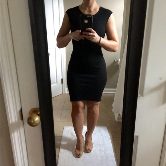 Bar III little black dress, textured, small
