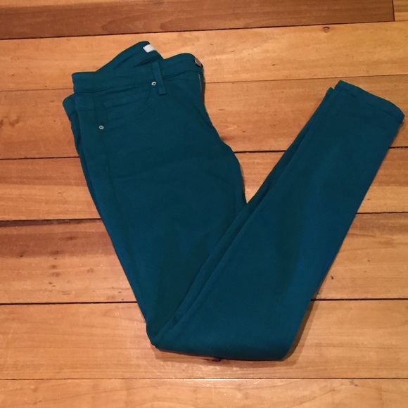 Joe's jeans dark green/blue skinny jeans, size 28
