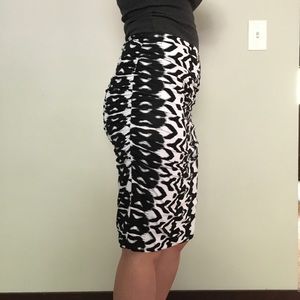 Ruched Pencil Skirt