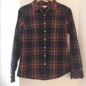 Jcrew Multi plaid button down
