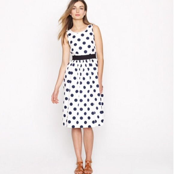 J Crew Big Shot Dot dress