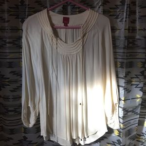 Cream colored blouse