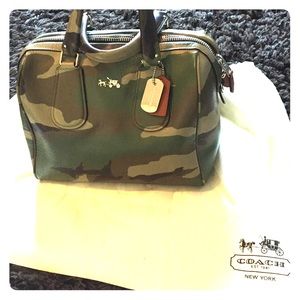 Large Camo Coach Bag