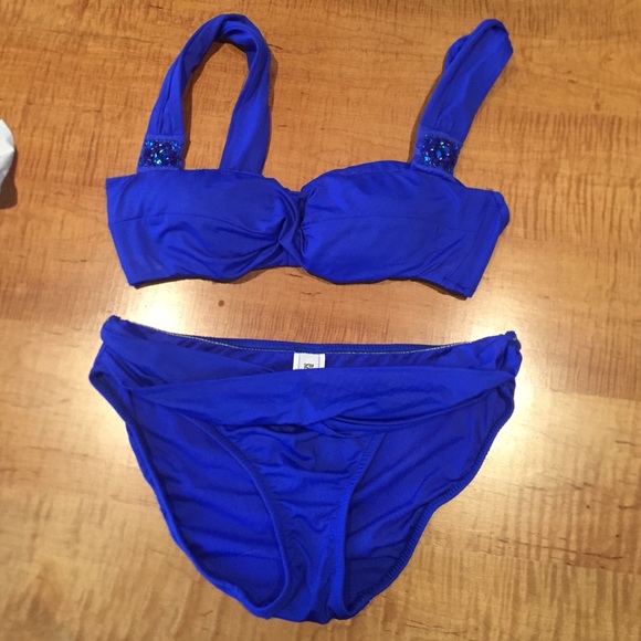 Badgley Mischka Royal Blue Bikini