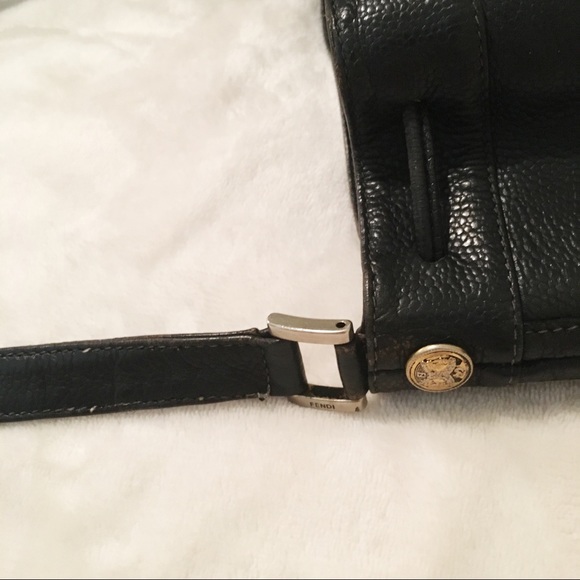 Leather Crossbody Bucket Bag - Picture 5 of 8