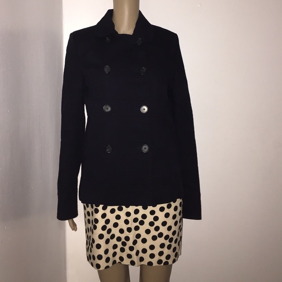 J crew navy pea coat - Picture 1 of 3