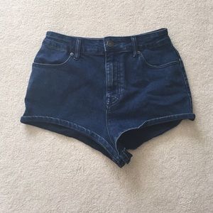 BDG super high rise Jean shorts