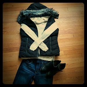 Plush, warm puffer vest