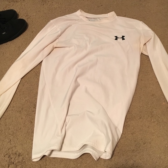 White men's under armour compression shirt