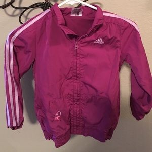 Child's adidas nylon lined sweat suit