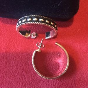 Silver hoop earrings