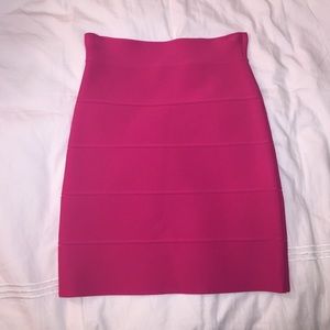 NEW hot pink BCBG MAXAZRIA bandage pencil skirt