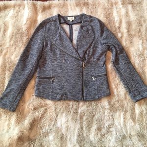 NWOT Loft Lou & Grey Space-Dye Moto Jacket Medium