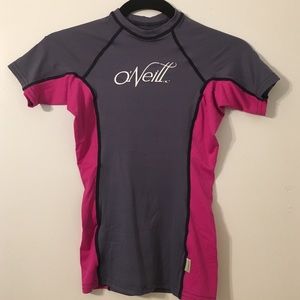 SALE🌹O'Neill rash guard grey and magenta
