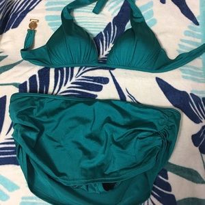 VS Swimming suite - Emerald green