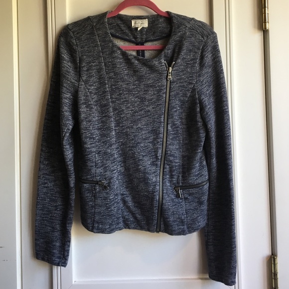 Loft Lou & Grey sweater jacket! Asymmetric zipper!