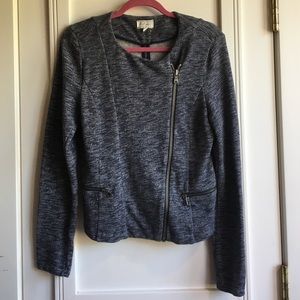 Loft Lou & Grey sweater jacket! Asymmetric zipper!