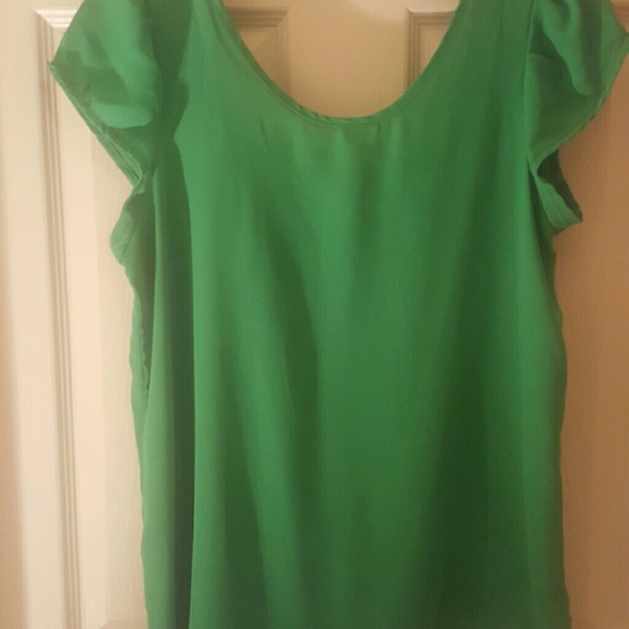 Boutique Green Blouse - Picture 1 of 1