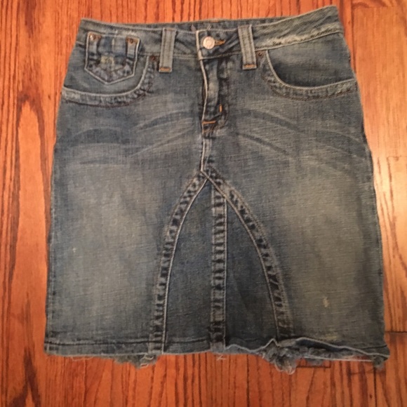 Bebe Jean Skirt