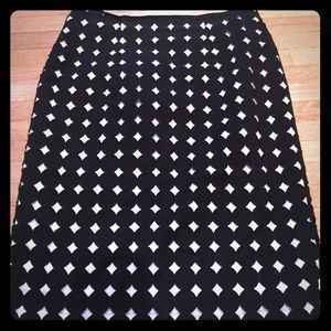 White House Black Market Eyelet Circle Skirt