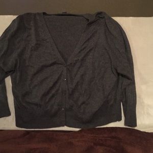 Gray cardigan
