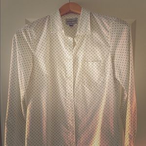 Collared button up J Crew shirt.