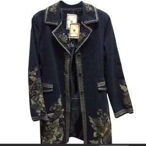 Paparazzi embroidered coat