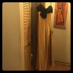 Jovani gold and black dress.