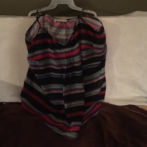 Striped/multicolor tank