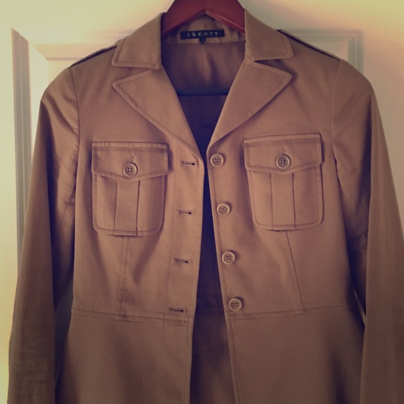 Walnut brown blazer by Theory, excellent condition