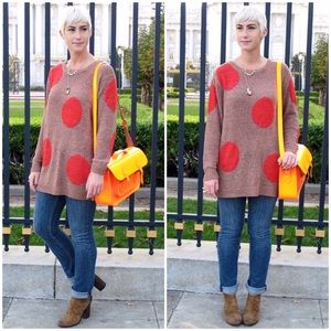 Numph Sweaters - Oversized Spotted Sweater Numph Sweaters - Oversized Spotted Sweater