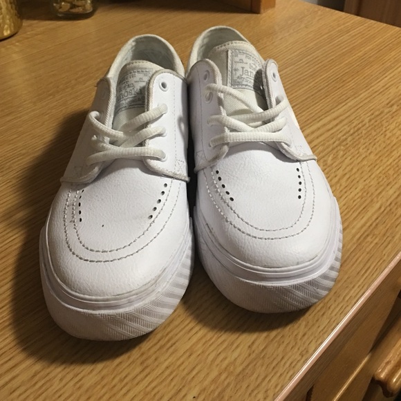 White leather janoskis